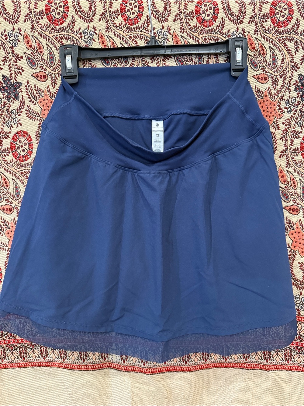 Yogalicious Navy Blue Skater Skort with Stretch Waistband